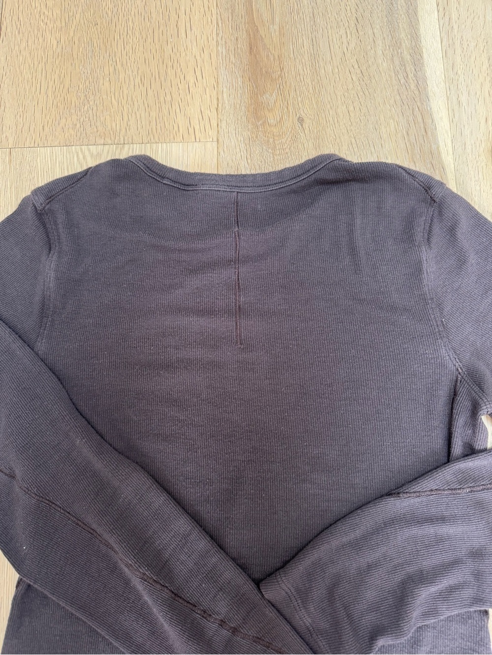 lululemon athletica Long Sleeve Thermal Tee in mocha brown